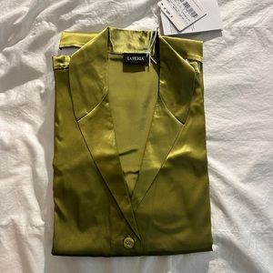 La Perla Silk Pajamas - Green - Size M - NEW WITH TAGS